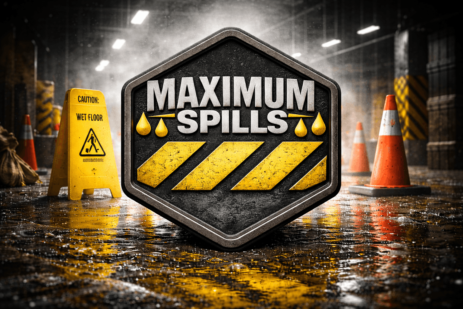Maximum Spills branded spill response setup